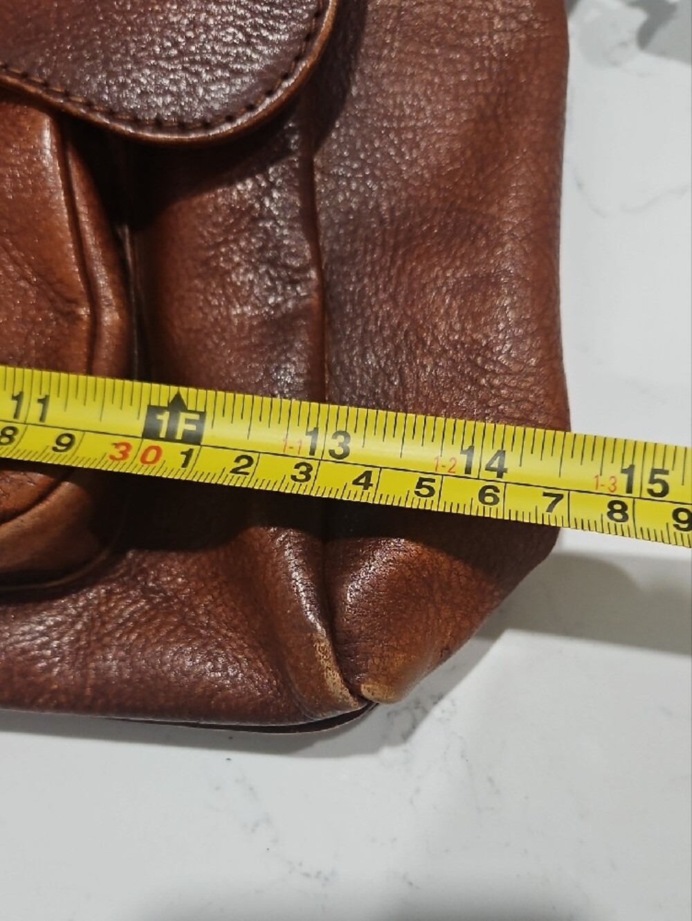 Pratezi Firenze - Brown Leather Satchel Handbag - Picture 10 of 12